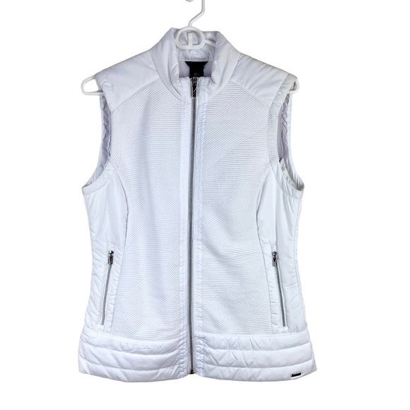 Nivo White Puffer Kelsey Vest Ribbed Quilted Women’s Size S Golf Outdoor - Picture 2 of 9